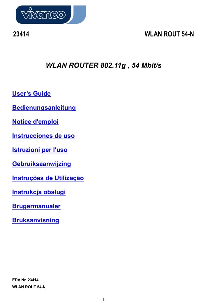 Vivanco WLAN ROUT 54-N - user guide