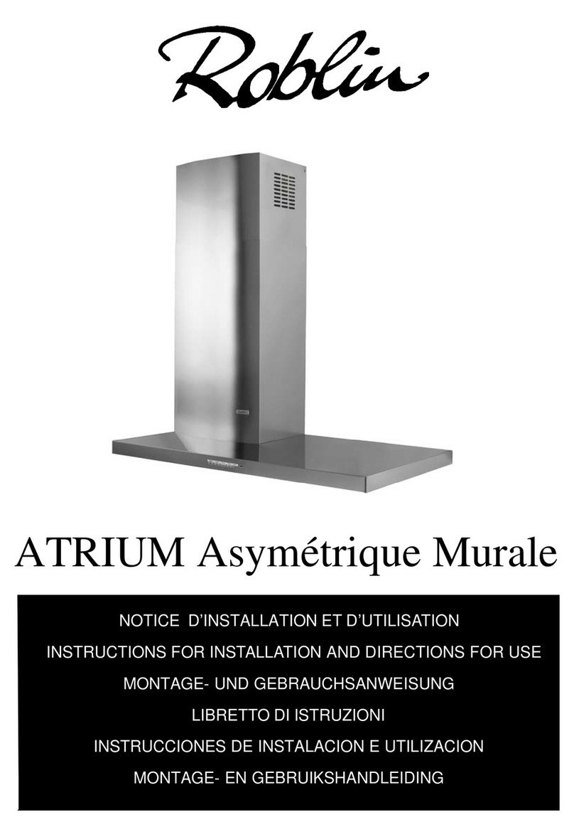 ROBLIN ATRIUM ASYMETRIQUE MURALE Guide ROBLIN ATRIUM ASYMETRIQUE MURALE Guide