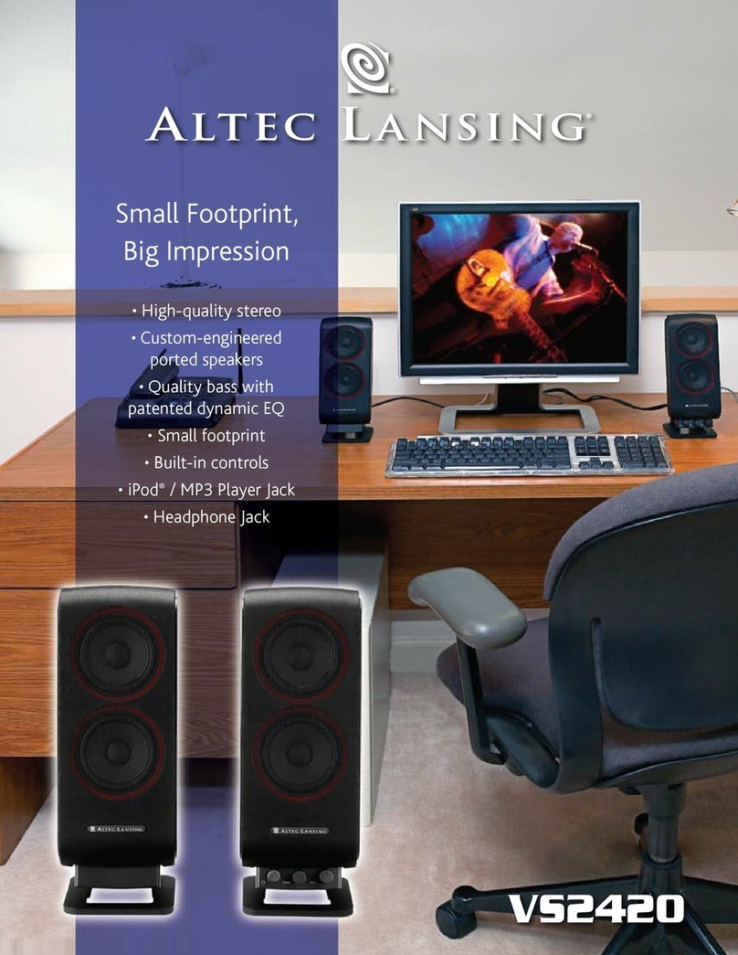 Altec Lansing VS2420 - SELL-SHEET manual