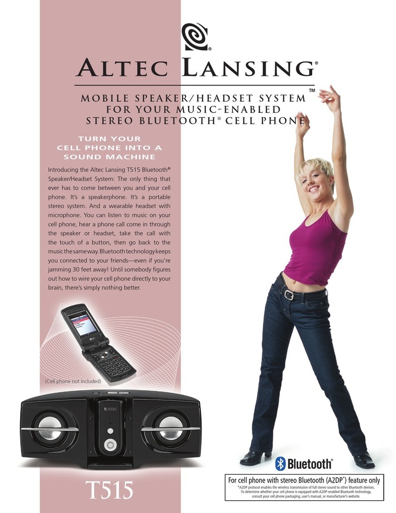 Altec Lansing T515 User manual