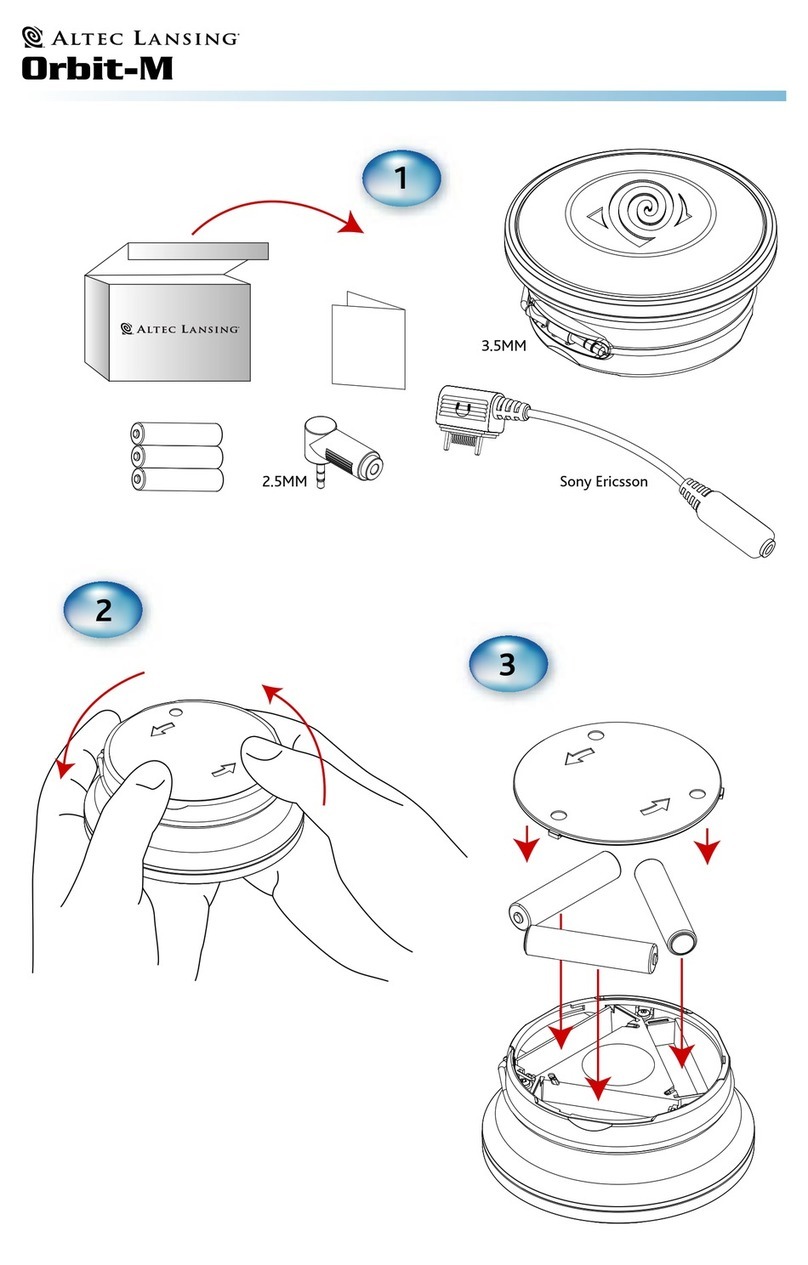 Altec Lansing ORBIT-M - QUICK CONNECT CARD User manual