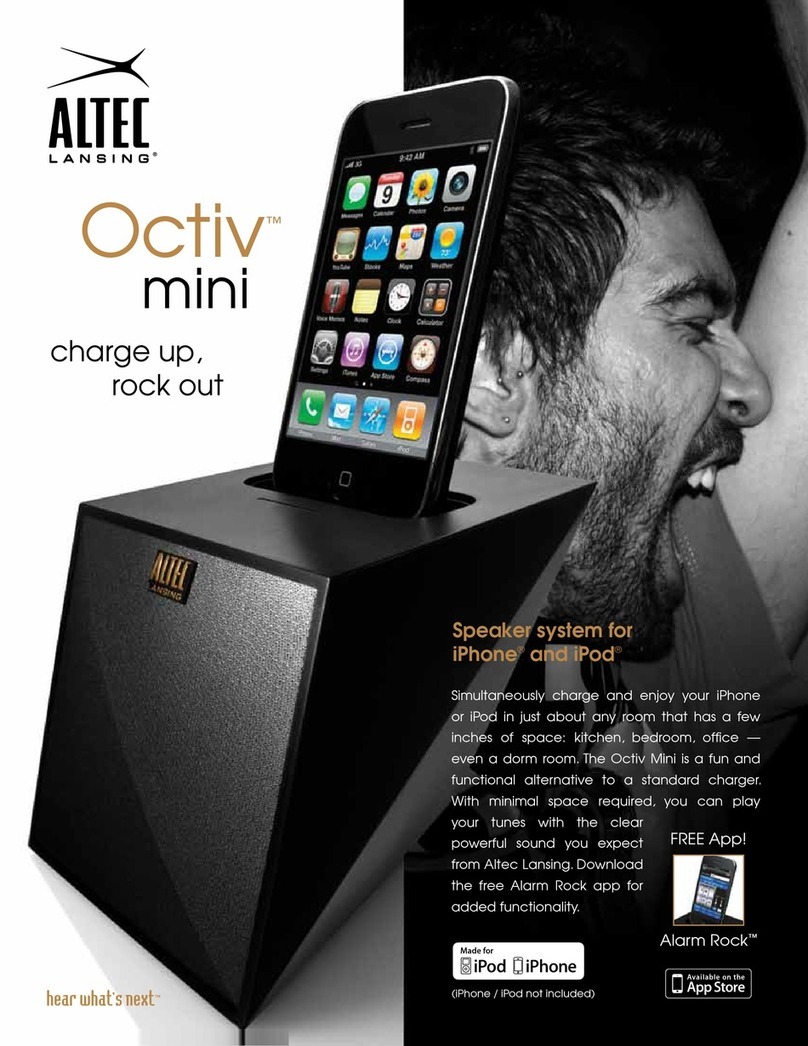 Altec Lansing OCTIV MINI User manual