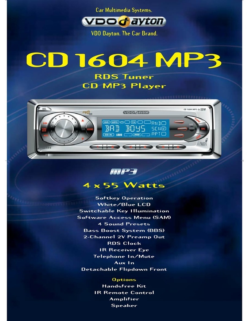 VDO CD 1604 MP3 - datasheet VDO CD 1604 MP3 - datasheet