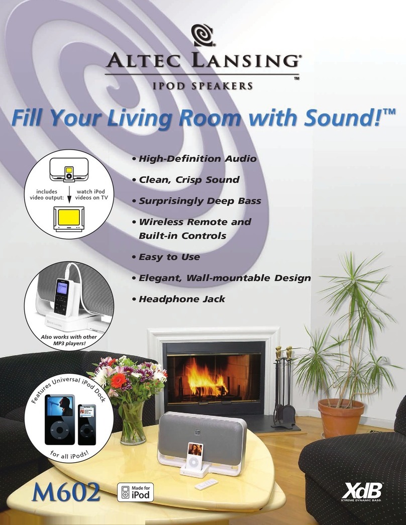 Altec Lansing M602 manual
