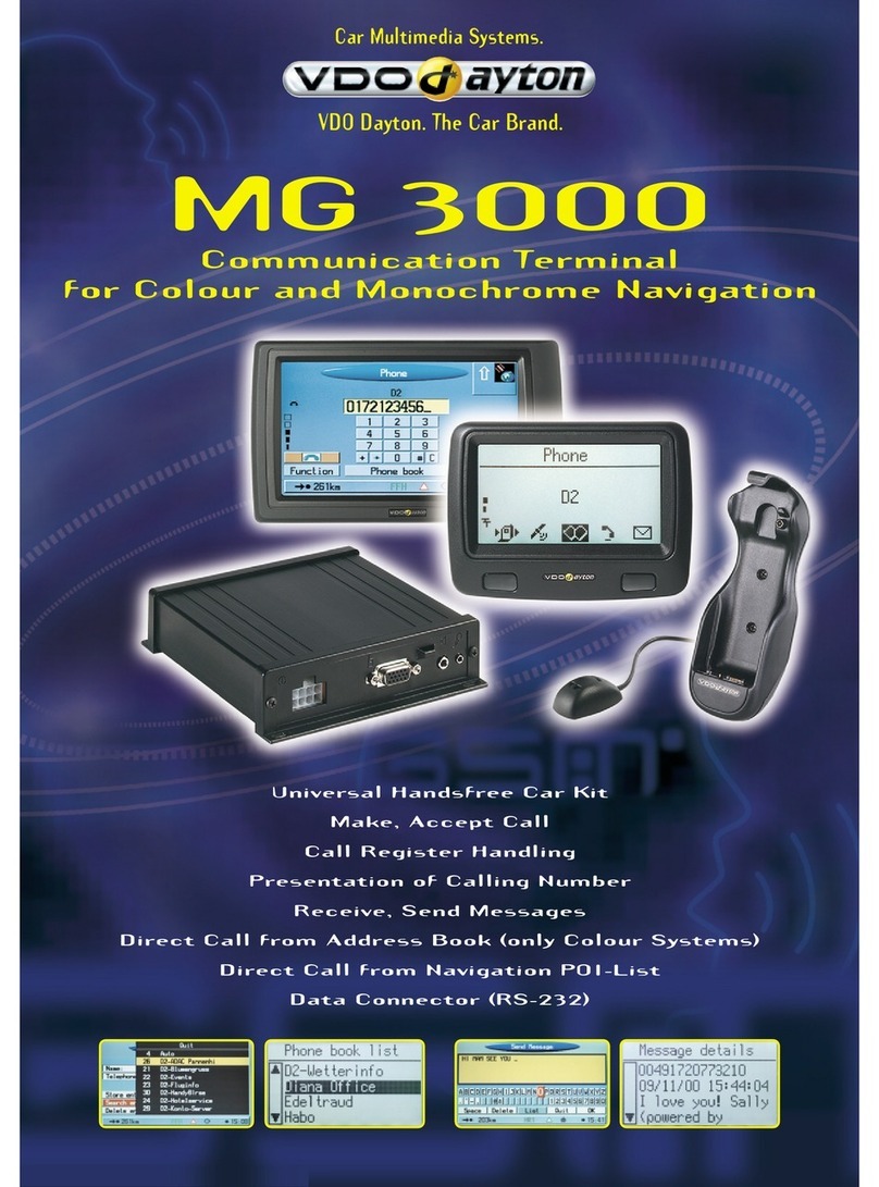 VDO MG 3000  - datasheet