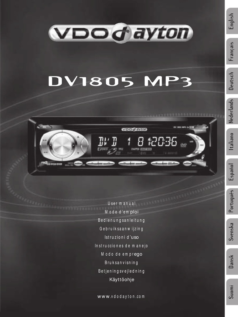 VDO DV 1805 MP3 User manual
