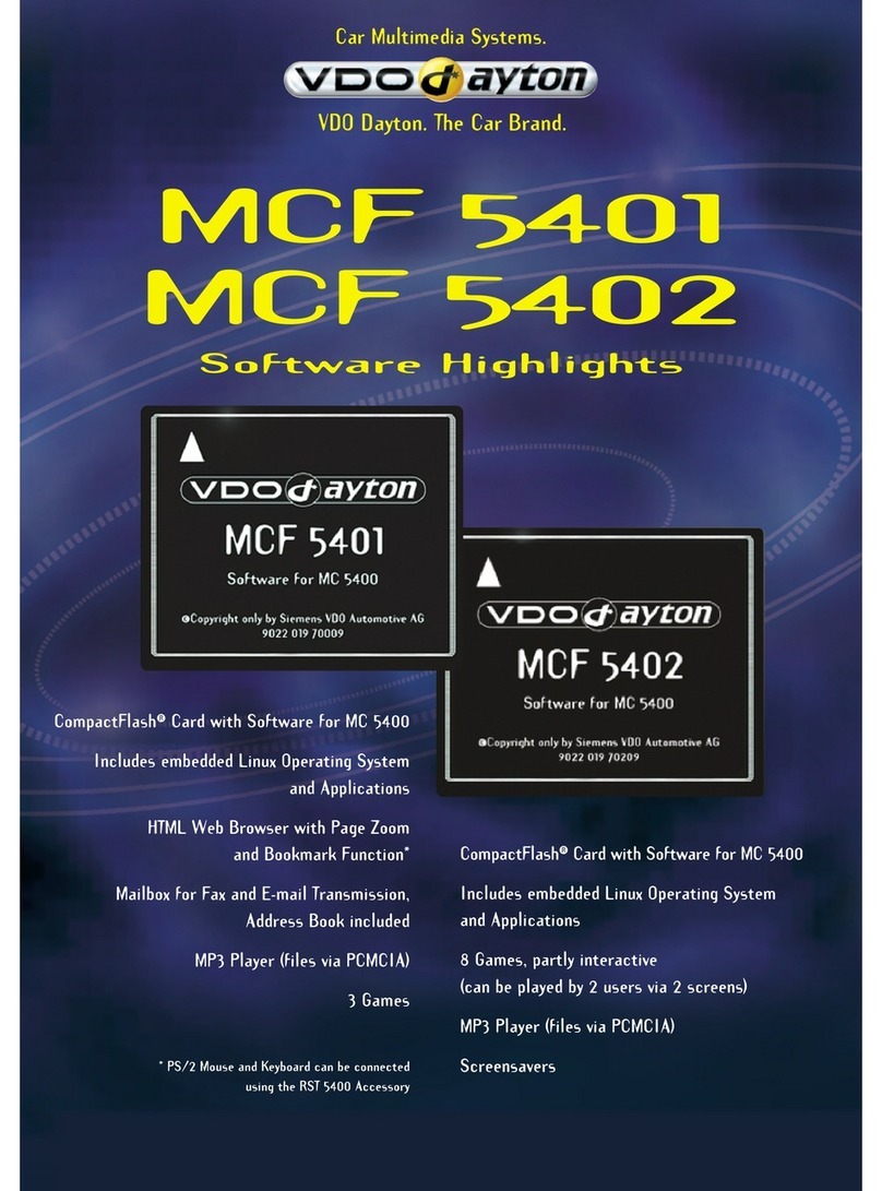VDO MCF 5401 - datasheet
