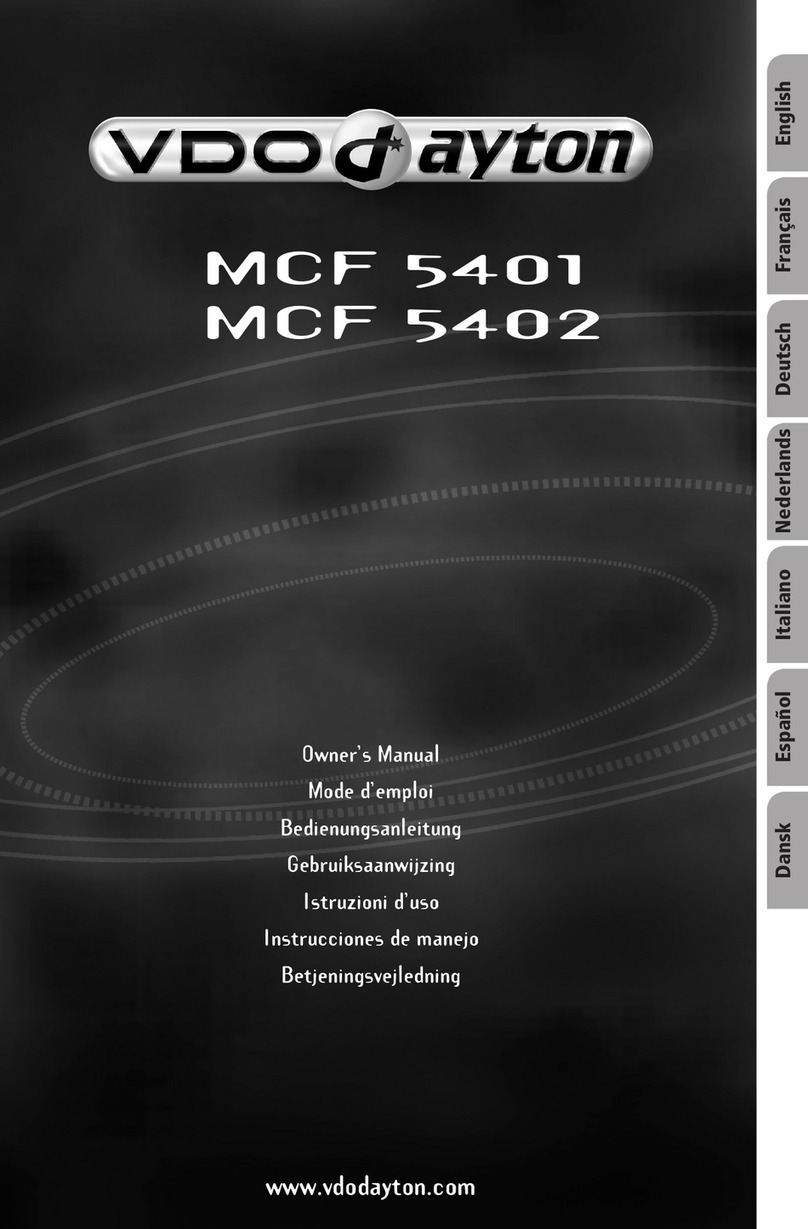 VDO MC 5400 - owner's manual