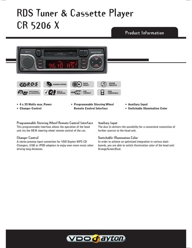 VDO CR 5206 X User manual