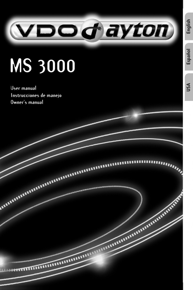 VDO MS 3000 - USE owner's manual