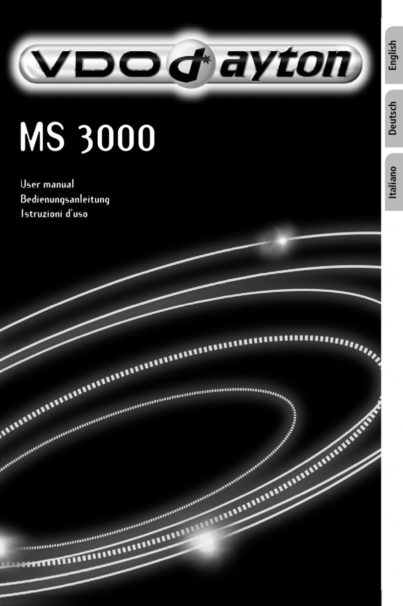VDO MS 3000 - USE user manual