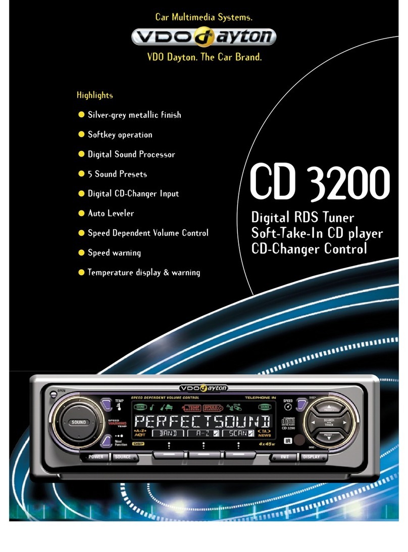 VDO CD 3200 User manual