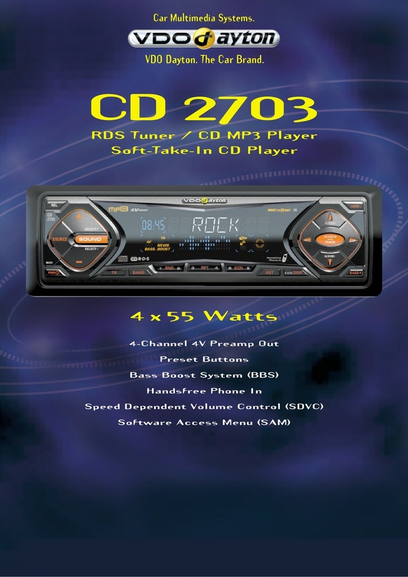 VDO CD 2703 User manual