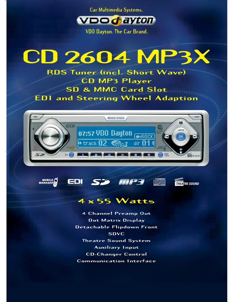 VDO CD 2604 MP3 - User manual
