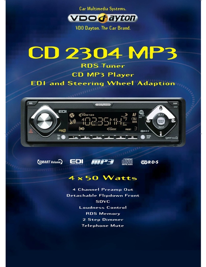 VDO CD 2304 MP3 User manual VDO CD 2304 MP3 User manual