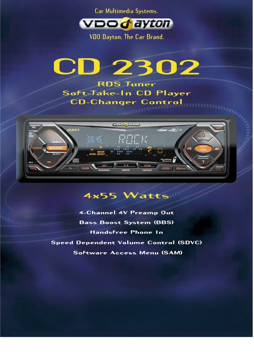 VDO CD 2302 User manual