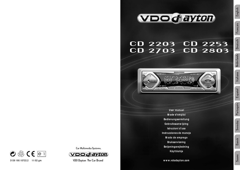 VDO CD 2203 - User manual