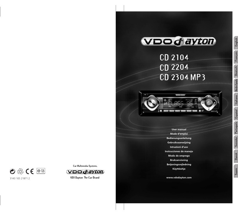 VDO CD 2104 - User manual