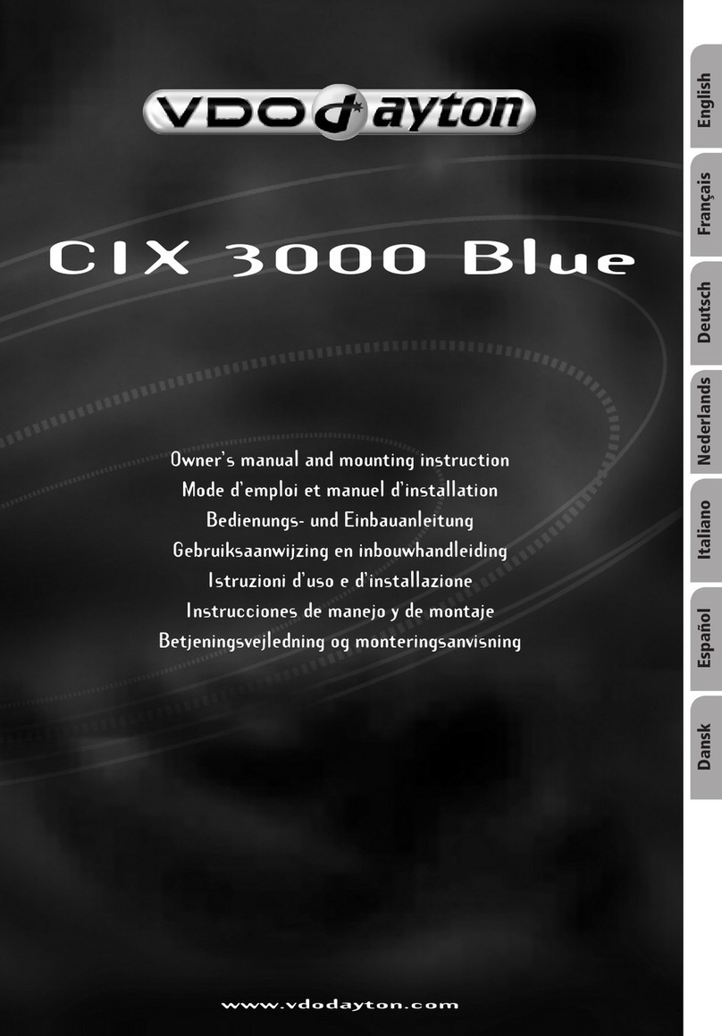 VDO CIX 3000 BLUE - manual