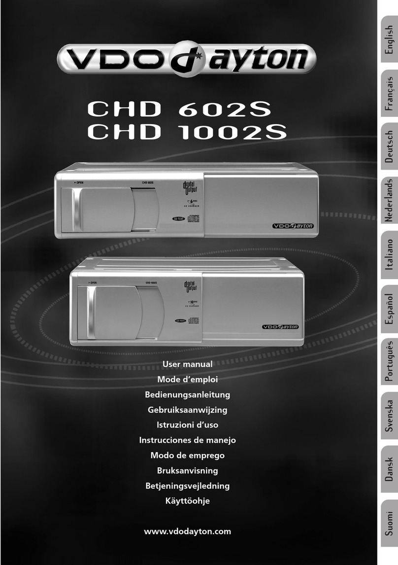 VDO CHD 1002 S user manual