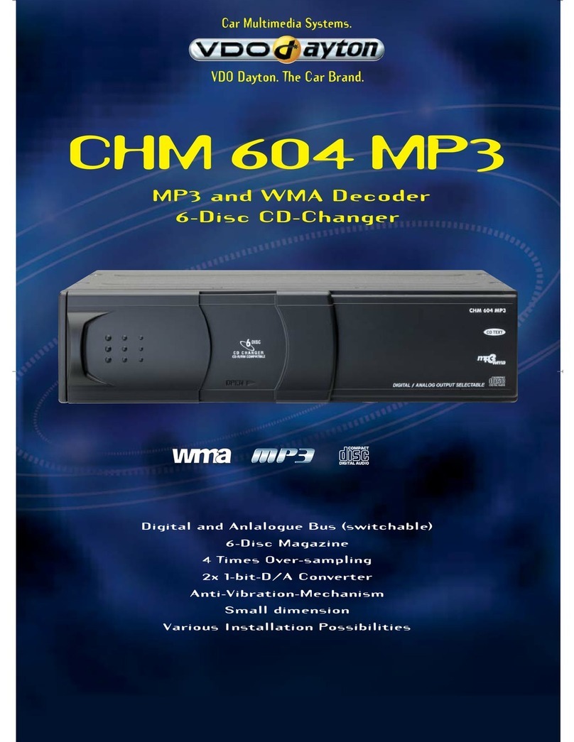 VDO CHM 604 MP3 User manual