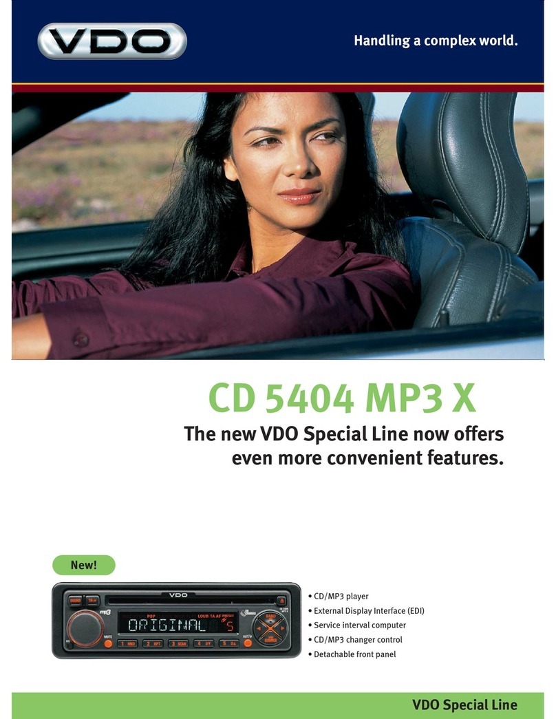 VDO CD 5404 MP3X datasheet