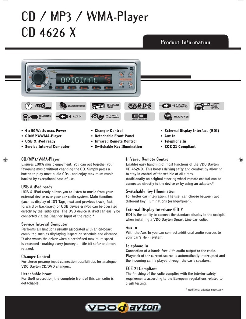 VDO CD 4626 X Manual