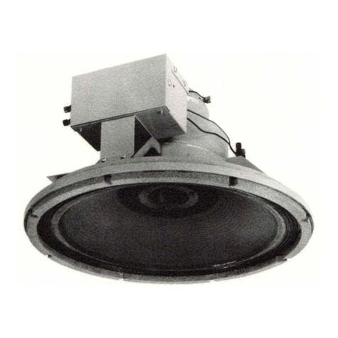 Altec 616-8A CEILING SPEAKER User manual