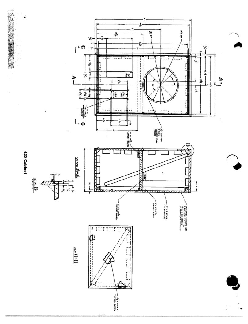 Altec Lansing 620 SPEAKER CABINET PLAN User guide