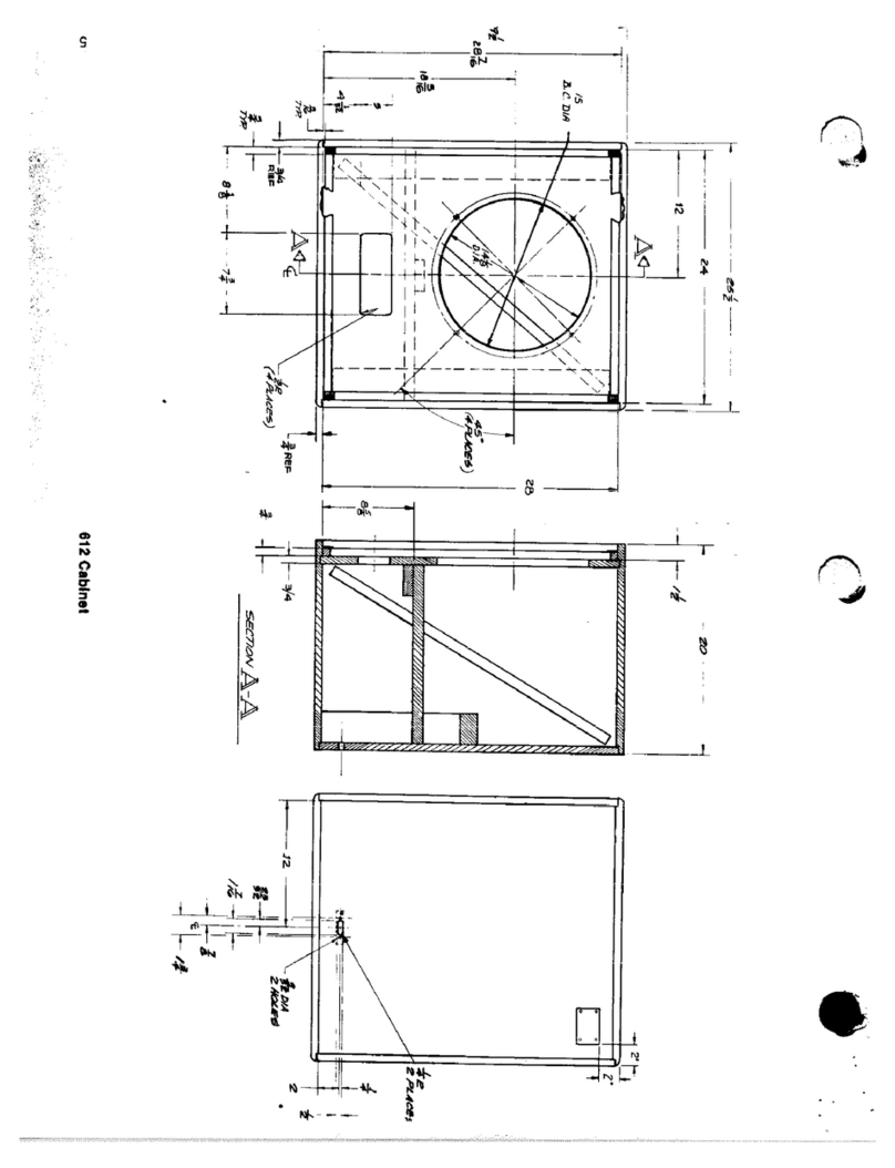 Altec Lansing 612 SPEAKER CABINET PLAN User manual Altec Lansing 612 SPEAKER CABINET PLAN User manual