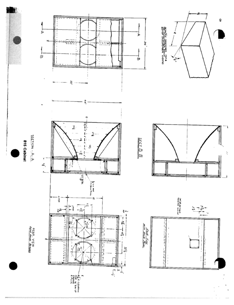 Altec Lansing 815 SPEAKER CABINET PLAN manual
