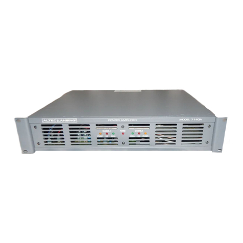 Altec Lansing 7140A POWER AMPLIFIER manual