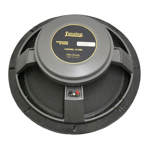 Altec Lansing 515E LF SPEAKER manual