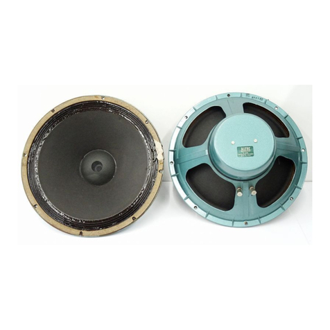 Altec Lansing 414A LF SPEAKER manual