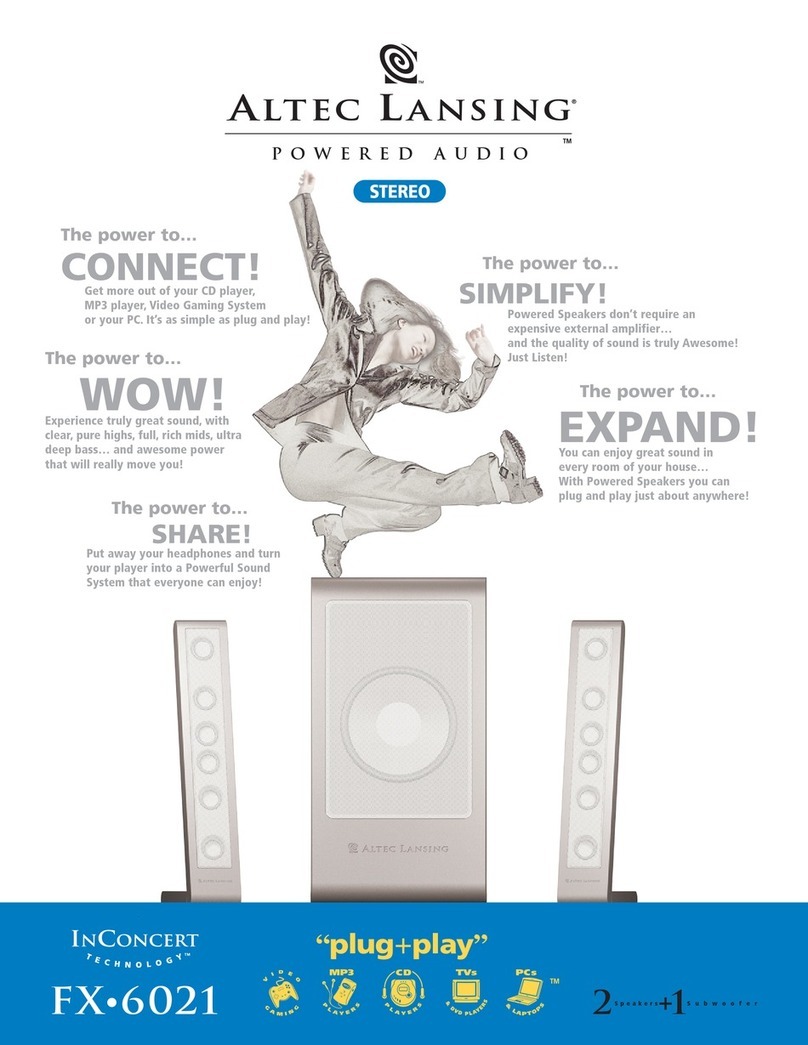 Altec Lansing FX6021 User manual