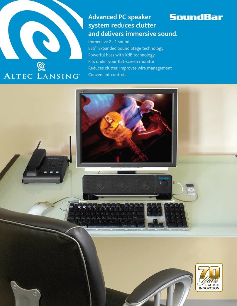 Altec Lansing FX3020 - SELL-SHEET manual