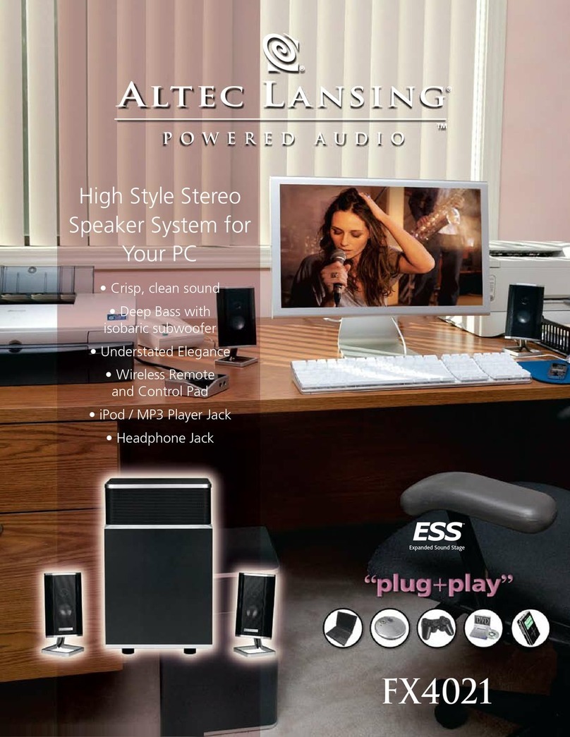 Altec Lansing FX4021 - SELL-SHEET manual