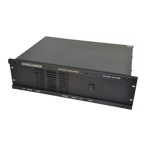 Altec Lansing 9444B POWER AMPLIFIER SERVICE Operating instructions Altec Lansing 9444B POWER AMPLIFIER SERVICE Operating instructions
