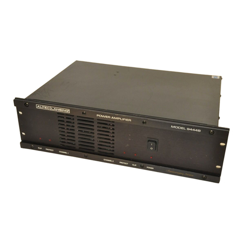 Altec Lansing 9444B POWER AMPLIFIER SERVICE Training manual
