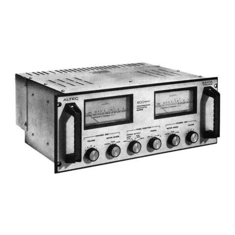 Altec Lansing 9440A POWER AMPLIFIER Specifications