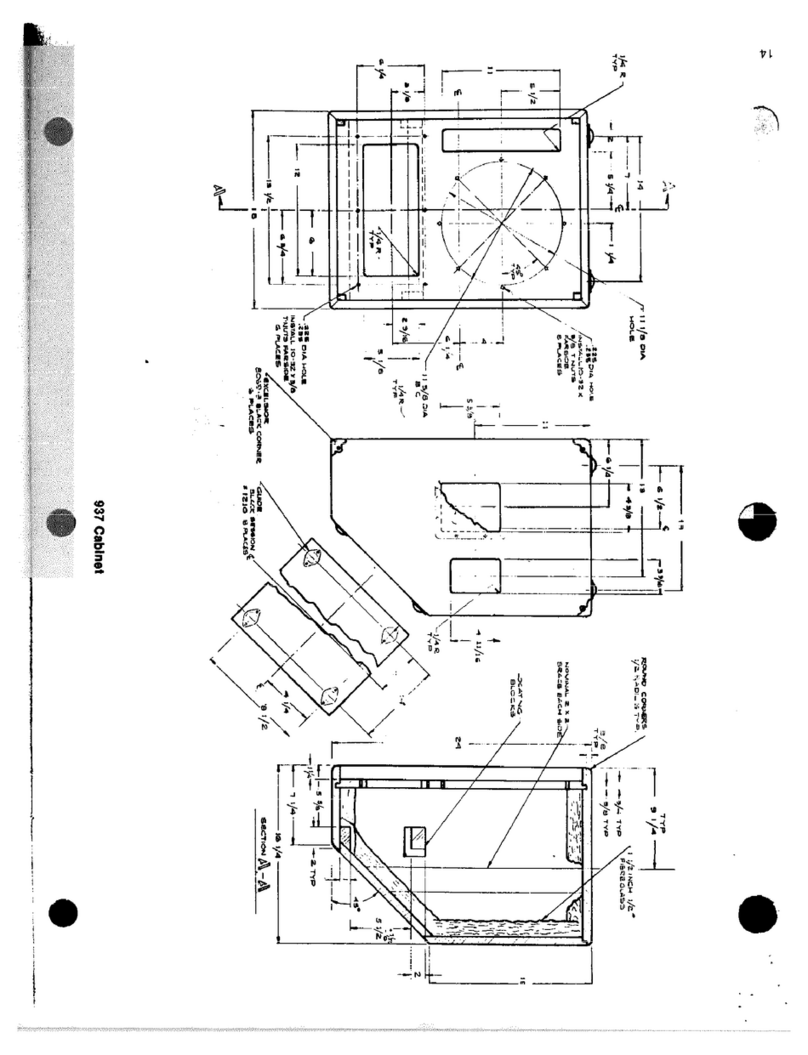 Altec Lansing 937 SPEAKER SYSTEM CABINET PLAN manual Altec Lansing 937 SPEAKER SYSTEM CABINET PLAN manual