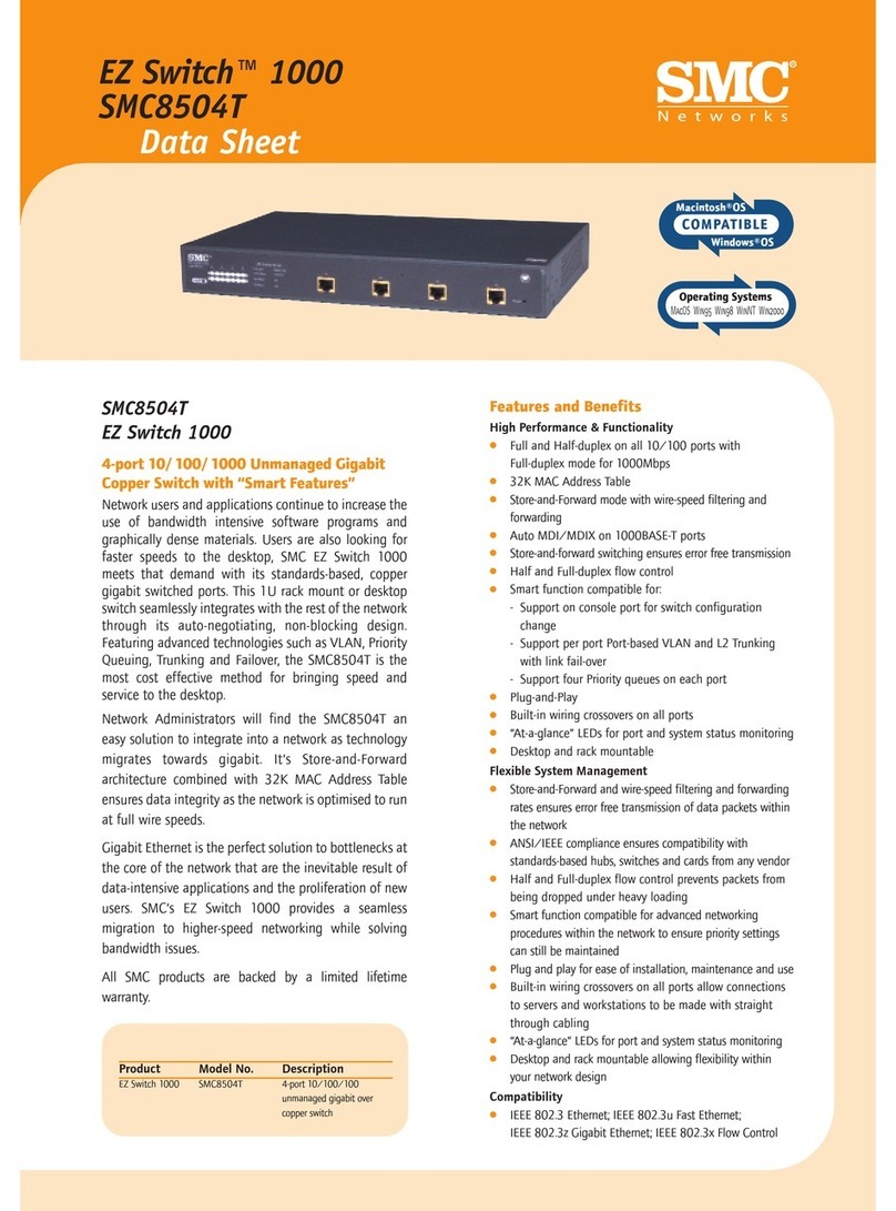 SMC Networks 8504T FICHE User manual SMC Networks 8504T FICHE User manual