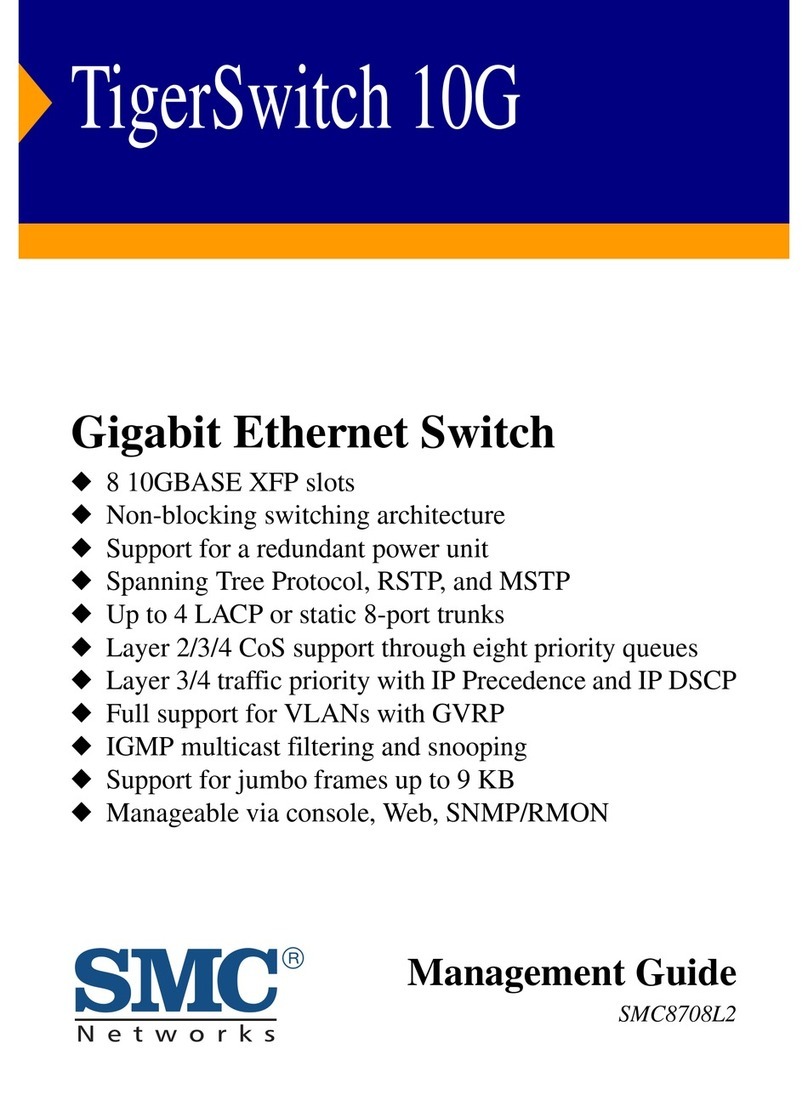 SMC Networks 8708L2 Programming manual
