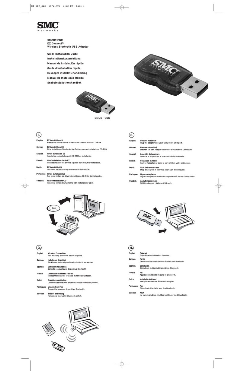 SMC Networks EZ Connect SMCBT-EDR User manual SMC Networks EZ Connect SMCBT-EDR User manual
