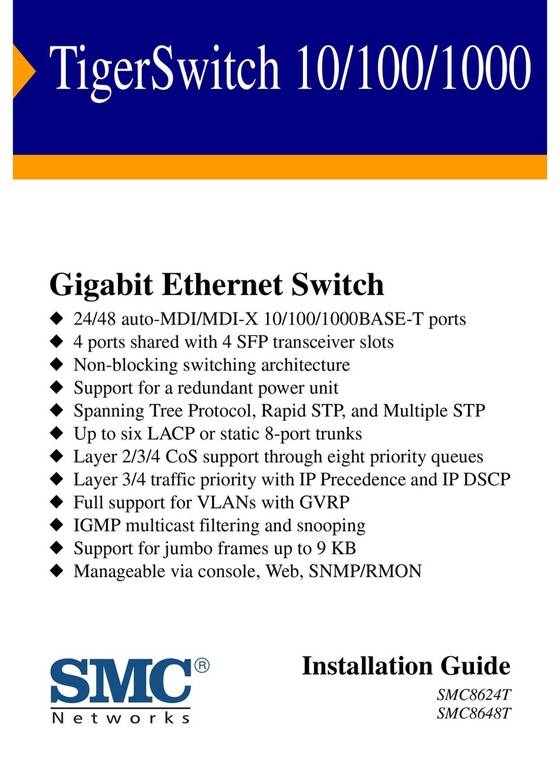 SMC Networks 8648T FICHE User manual