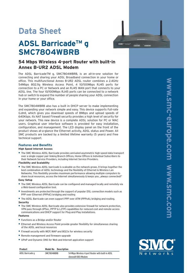 SMC Networks 7804WBRB - FICHE TECHNIQUE User manual