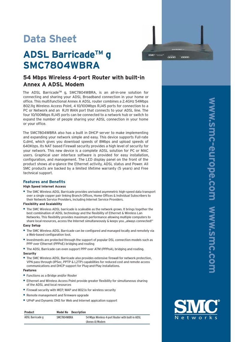 SMC Networks Barricade g SMC7804WBRA User manual