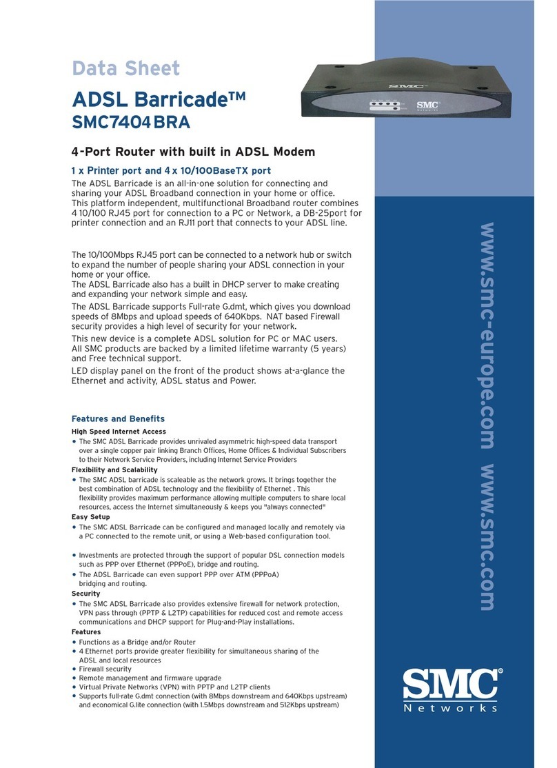 SMC Networks Barricade SMC7404BRA EU User manual SMC Networks Barricade SMC7404BRA EU User manual