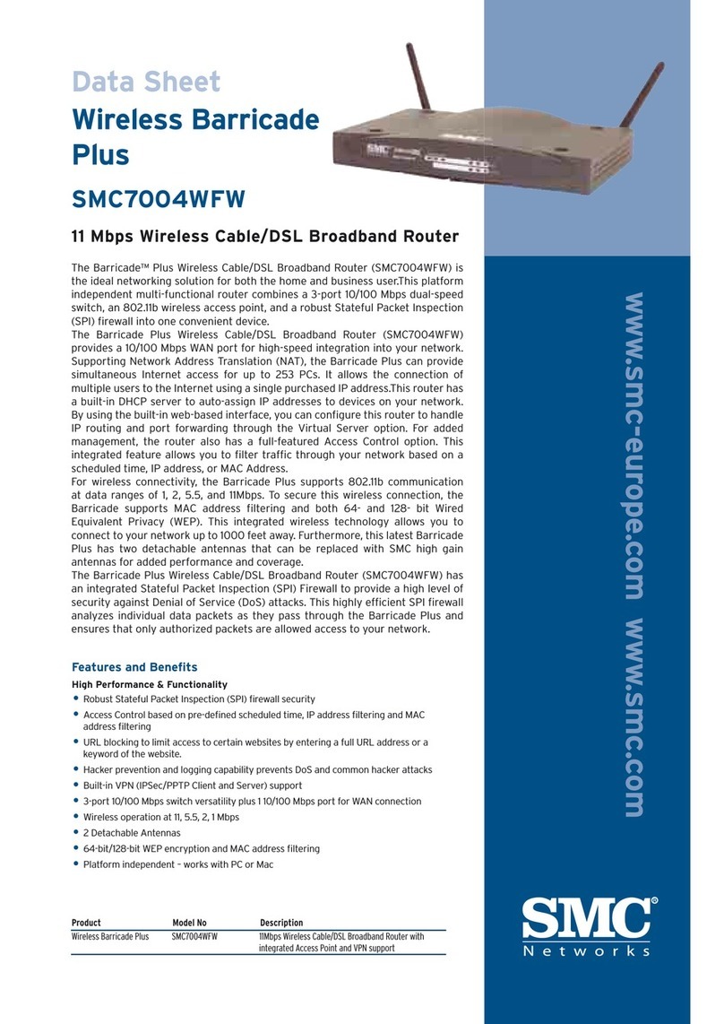 SMC Networks SMC7004WFW User manual