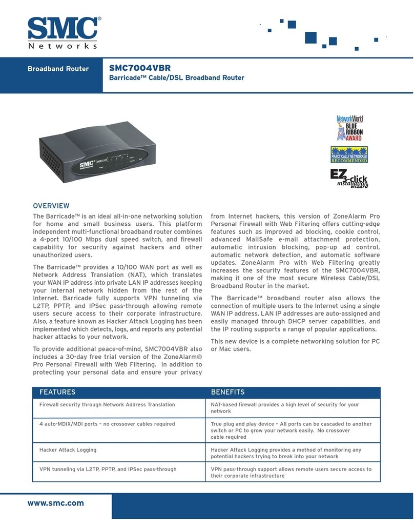 SMC Networks Barricade SMC7004VBR User manual